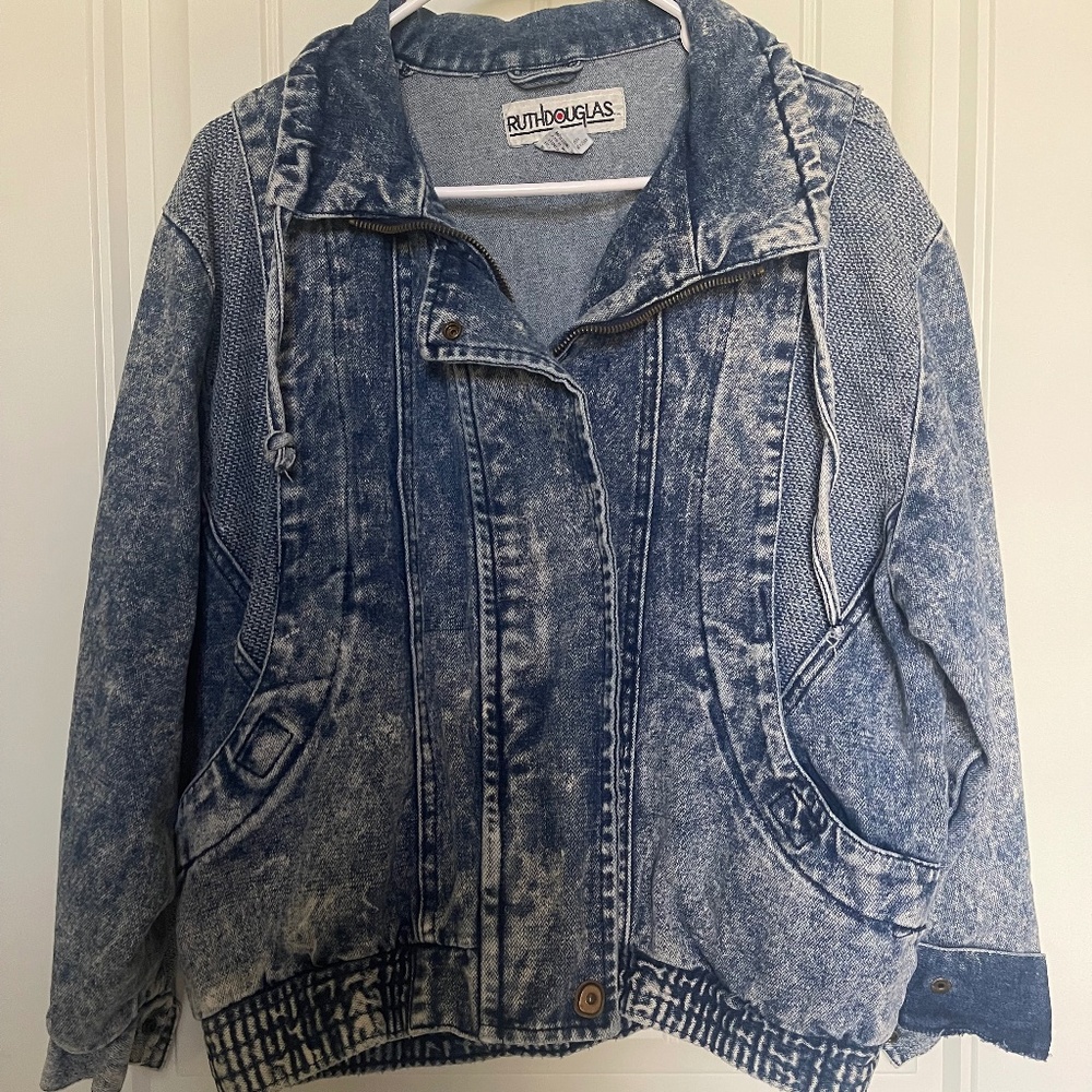 Vintage acid wash jean jacket
